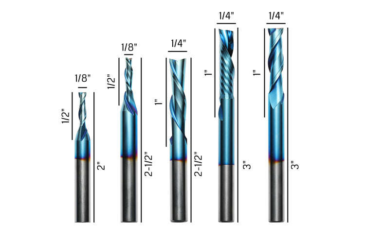 Genmitsu SS05A 1/4 Standard Spiral Router Bit Genmitsu SS05A 1/4 Standard Spiral Router Bit